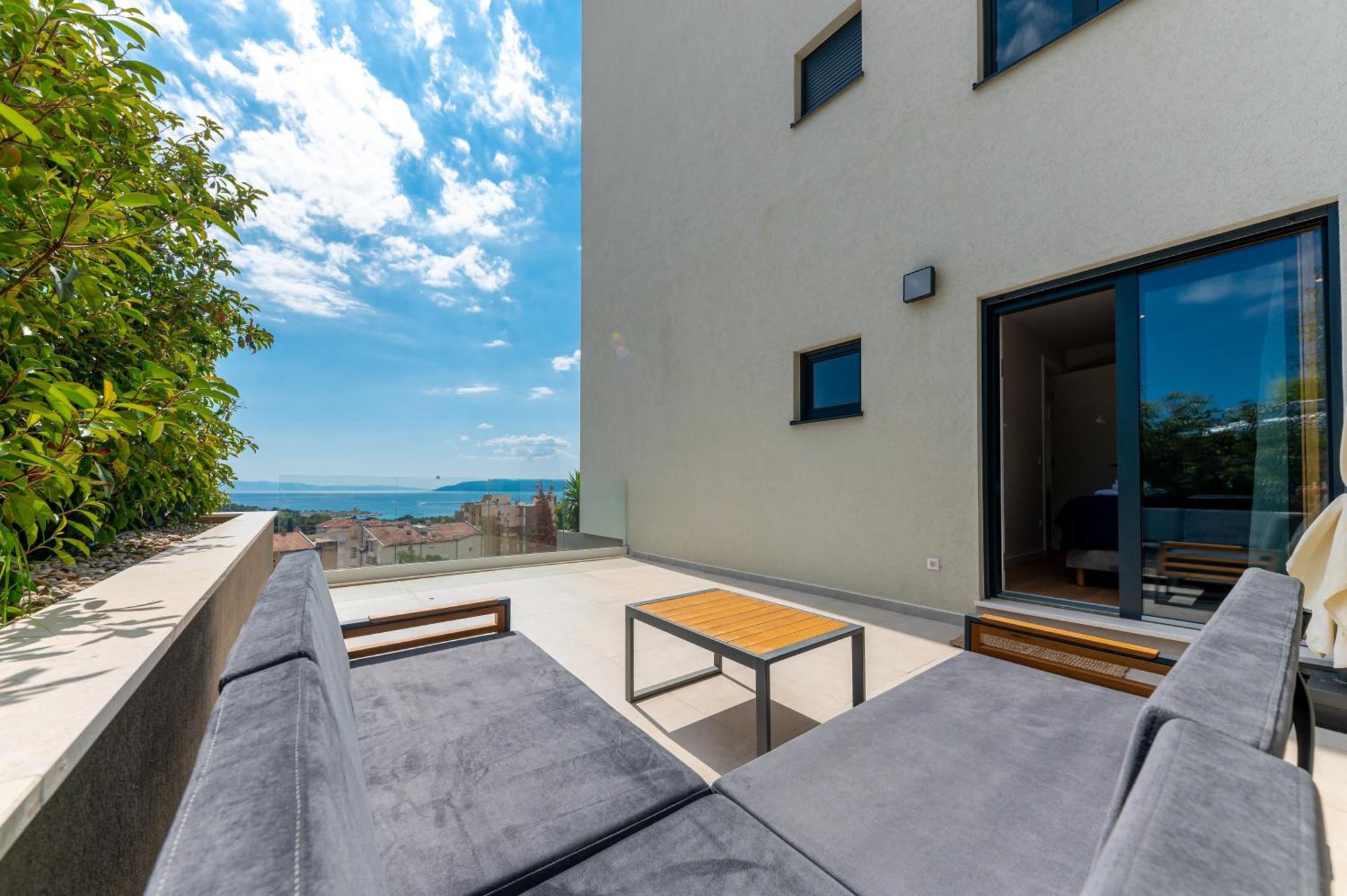 Luxury Adria Sea City & Mountain View Apartment Makarska Exterior foto