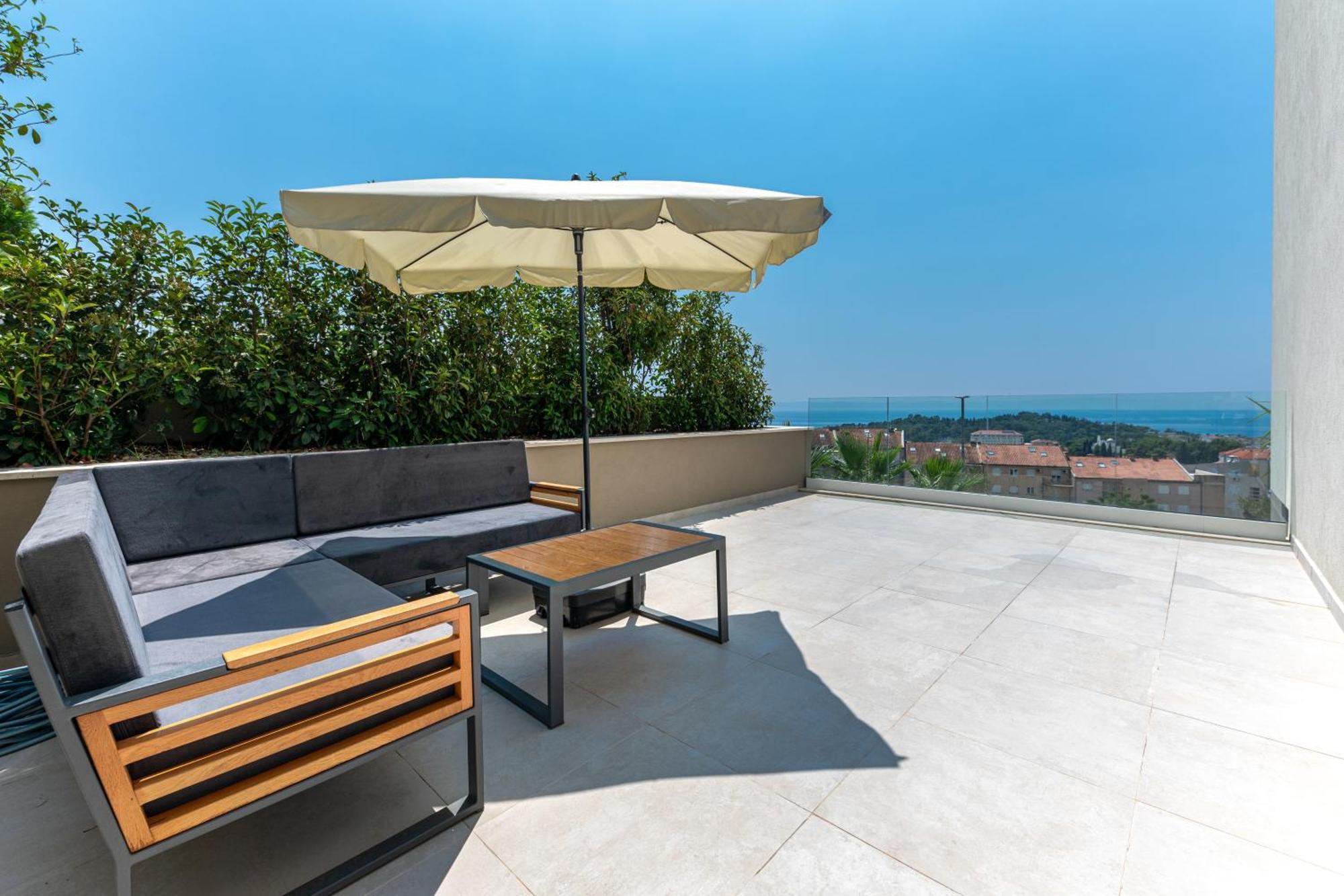Luxury Adria Sea City & Mountain View Apartment Makarska Exterior foto